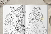 Magical Princess Coloring Book Vol27, a Person Illustration by ikarifq shop (Thumbnail 5 of 7)