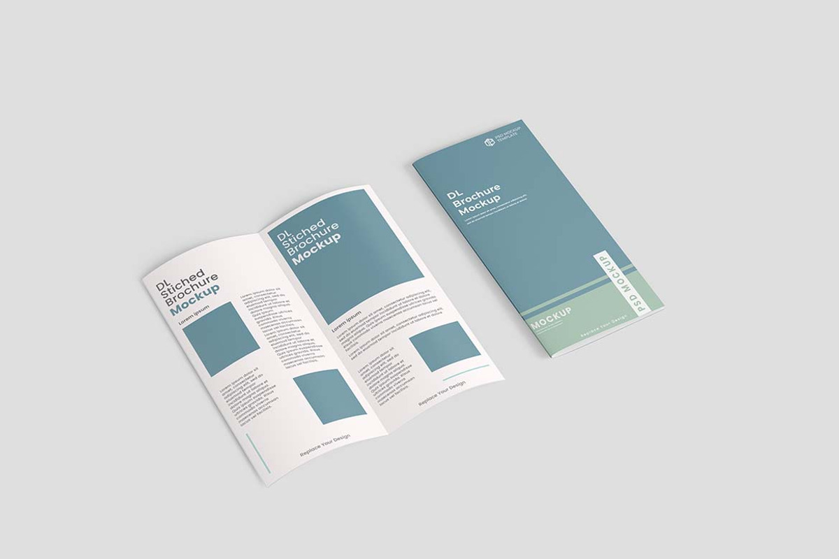 Realistic Bifold Brochure Mockup PSD, a Books & Magazine Mockup by tiyasprabawa (Photo 2 of 5)
