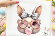 Leopard Easter Bubblegum Bunny Png, an Illustration by Designking (Thumbnail 1 of 6)