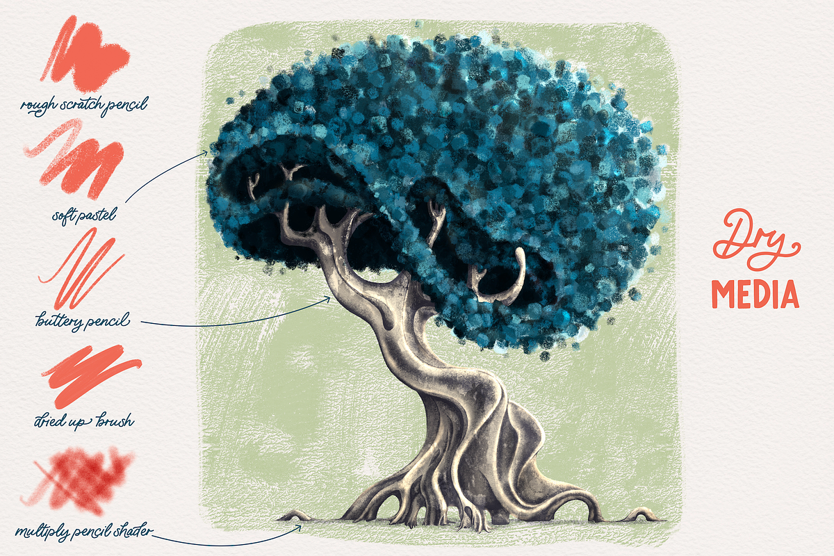 Mess Makers: Mixed Media Brushes, a Brush Add-On by Wooly Pronto (Photo 3 of 11)