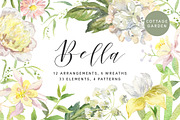 Bella. Watercolor floral collection, an Illustration by OJardin (Thumbnail 1 of 6)