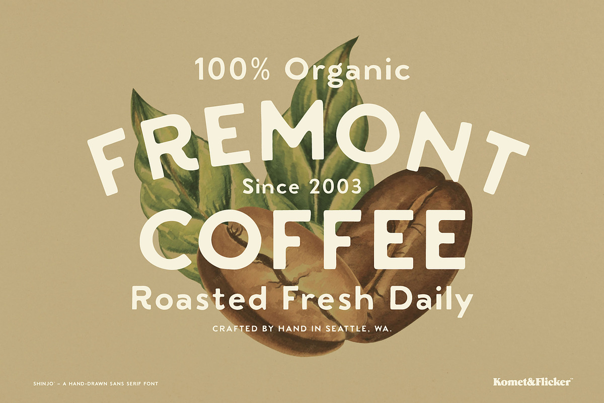 Shinjo - A Handmade Sans Serif, a Sans Serif Font by Komet & Flicker (Photo 14 of 15)
