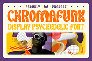 Chromafunk Display Psychedelic Font, a Font by PutraCetol Studio (Thumbnail 1 of 5)