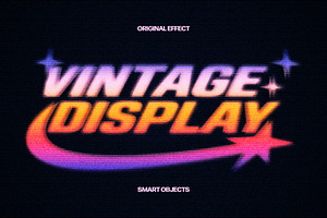 Vintage Display Effect, a Layer Style Add-On by Design Squad