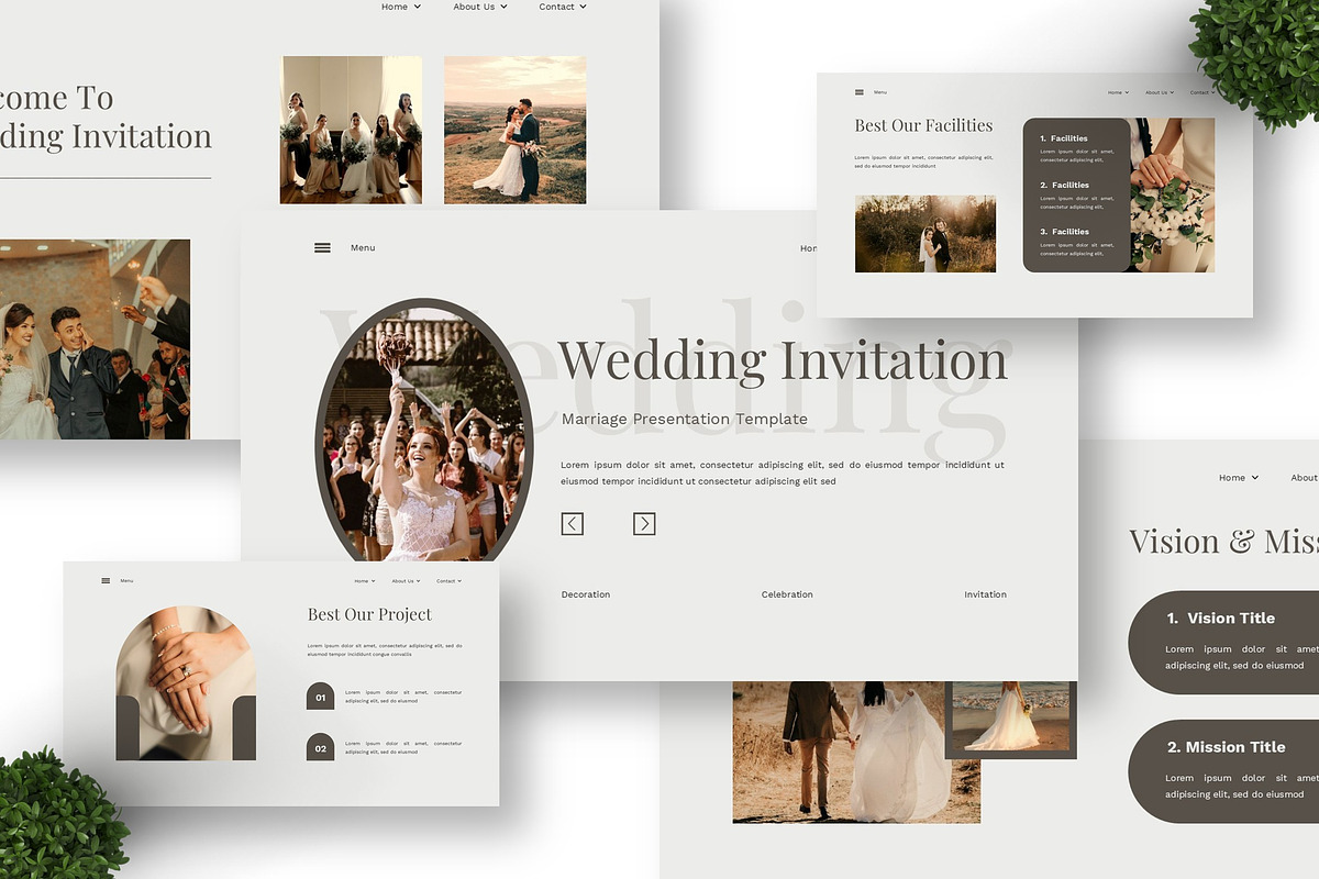 Wedding Invitation - Marriage PPT preview 2