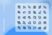 Business Travel Trip Icon Set, a Solid Icon by Nathaya Studio (Thumbnail 2 of 2)