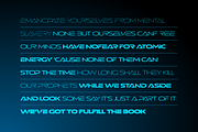 Stellar font family Exelancer Extra, a Sans Serif Font by popskraft (Thumbnail 9 of 10)