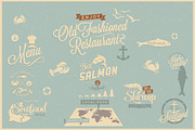 Seafood labels, a Food Illustration by Noka Studio (Thumbnail 3 of 3)