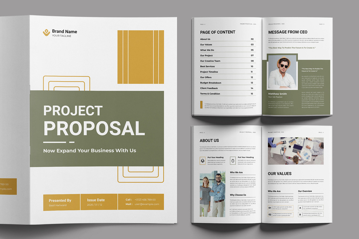 Project Proposal Template Design