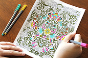 Folksy Florals Design Bundle, a Texture Illustration by On the Mark Designs (Thumbnail 11 of 11)