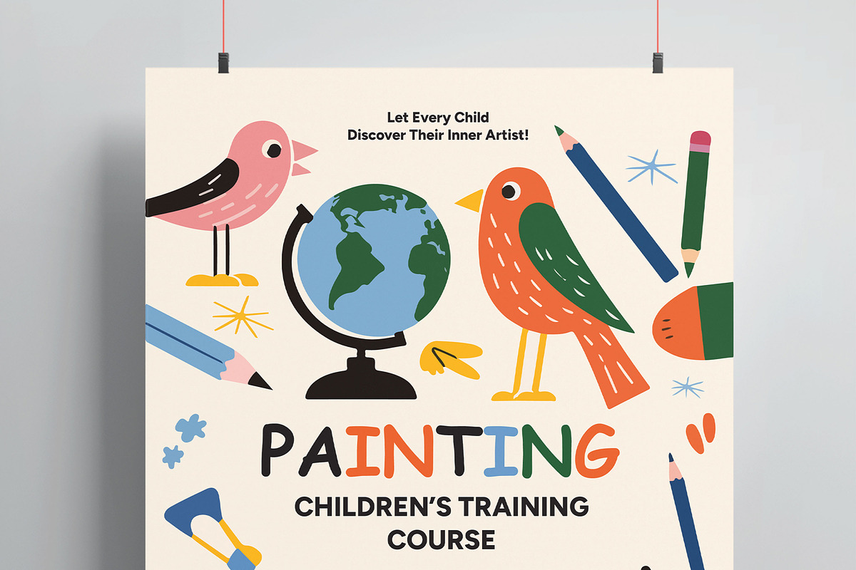 Drawing Parenting Flyer Template, a Flyer Template by MightyDesign (Photo 2 of 8)