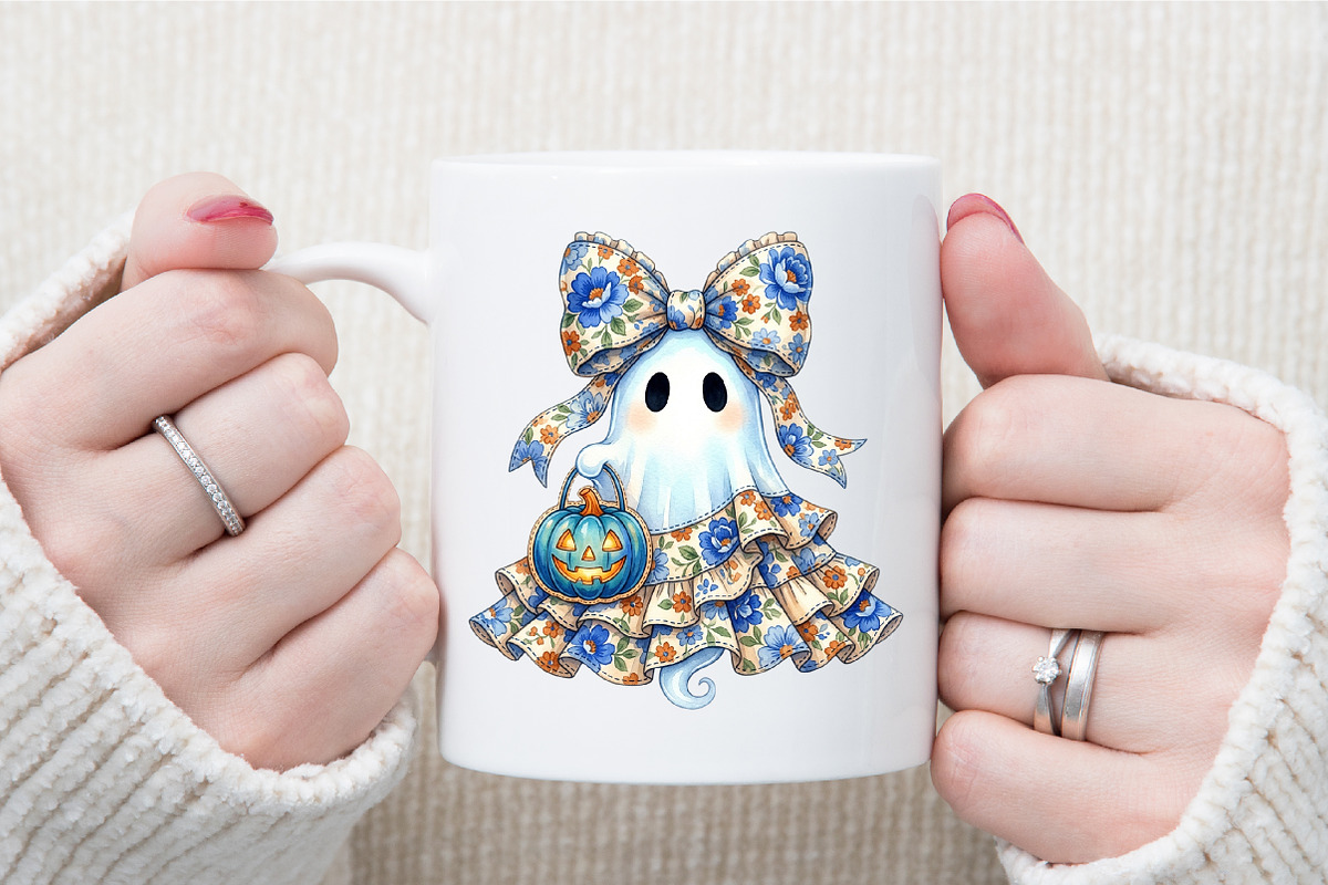 Coquette Halloween Ghost Png, a Work Illustration by Sublimation Artist (Photo 7 of 9)