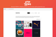 Portifo - portfolio WordPress theme, a WordPress Template by NiteoThemes (Thumbnail 1 of 6)