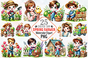 Spring farm sublimation clipart, an Illustration by RobertsArt (Thumbnail 1 of 7)