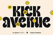 Kick Avenue, a Sans Serif Font by NYDESIGN (Thumbnail 1 of 7)