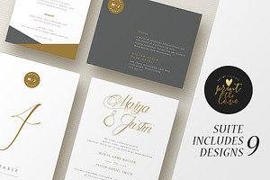 Wedding Invitation Suite - Marya, an Invitation Template by Print The Love Boutique