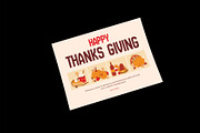 Simple Thanksgiving Greeting Card, a Card Template by Neermana (Thumbnail 3 of 4)