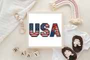 Independence Day USA Patchwork PNG, an Object Graphic by CraftArtStudio (Thumbnail 4 of 4)