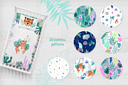 Jungle Cute Baby Animals clipart, an Animal Illustration by OxanaTally (Thumbnail 2 of 10)
