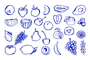 Hand drawn fruits collection, a Food Illustration by Anada (Thumbnail 3 of 5)