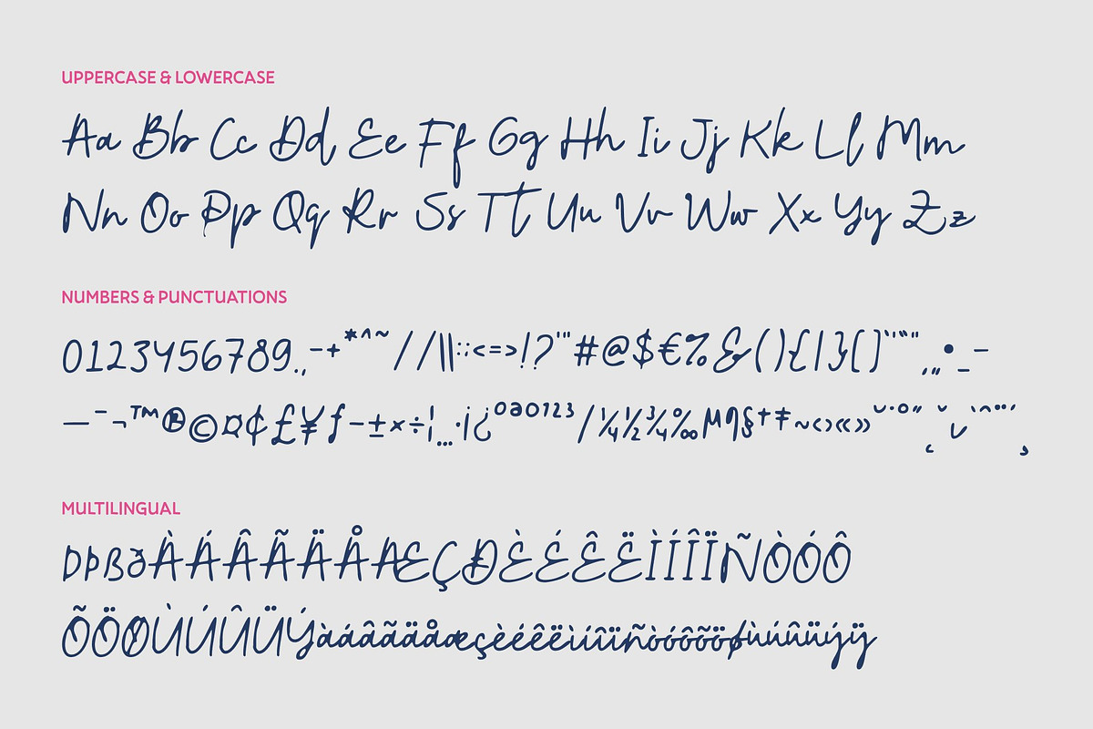 CS Mileya Drawn, a Script Font by Craft Supply Co. (Photo 8 of 8)