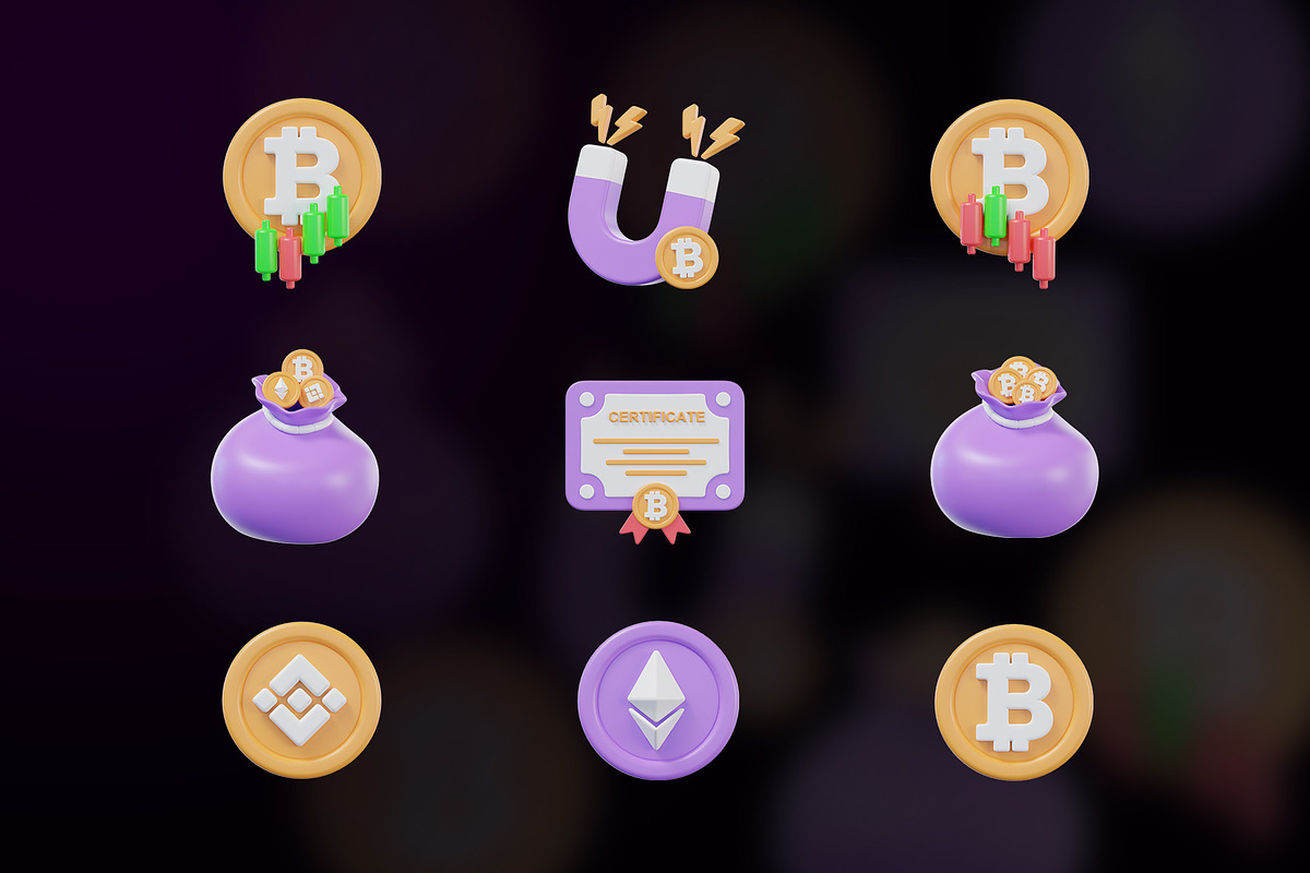 Crypto 3D Icon, an Object Graphic by Artnivora.Std (Photo 4 of 4)