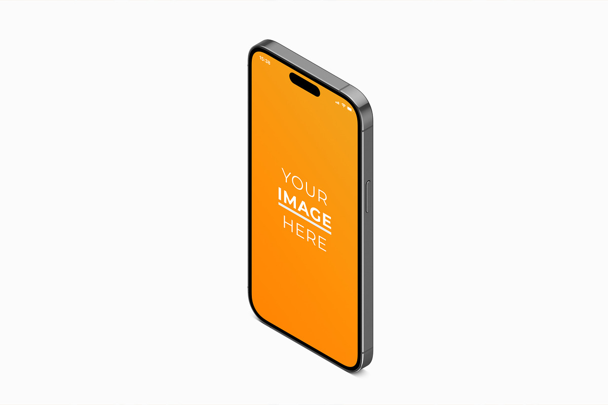 Isometric iPhone 14 Pro Mockup Pack, an iPhone Mockup by DreamVisuals (Photo 6 of 6)