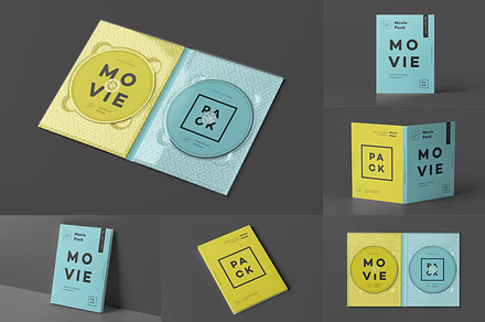 Movie Pack Mock-up, a Packaging Mockup by BLISS DESIGN