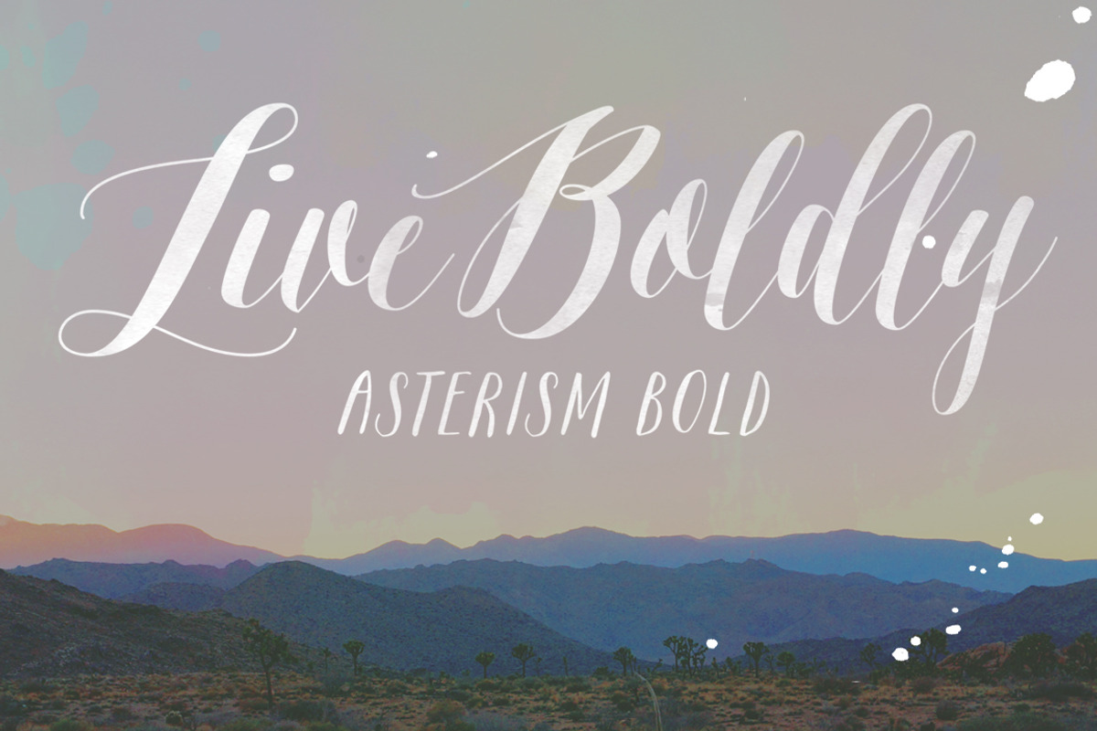 Asterism Clean Bold preview 2