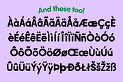 Salad Days! Geometric Sans Serif, a Sans Serif Font by Meg Lewis Fun House (Thumbnail 7 of 9)