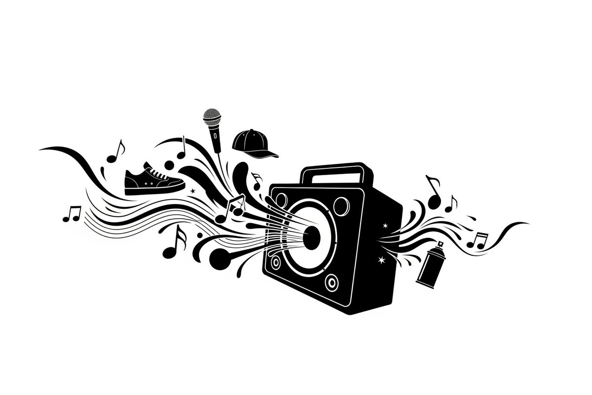 Retro Boombox Sound Wave Energy, a Graphic by hafijul (Photo 7 of 10)
