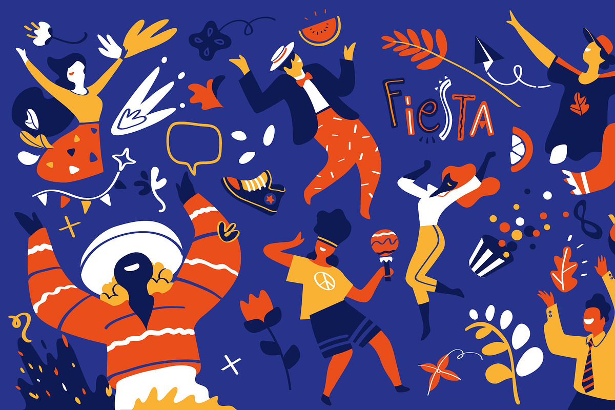 Fiesta Forever, a Person Illustration by Hurcastock! (Photo 7 of 14)