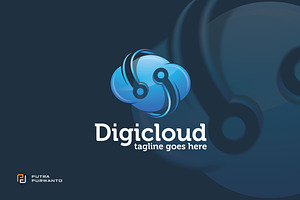 Digicloud / Cloud - Logo Template