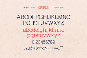 Criple - Unique Serif Font