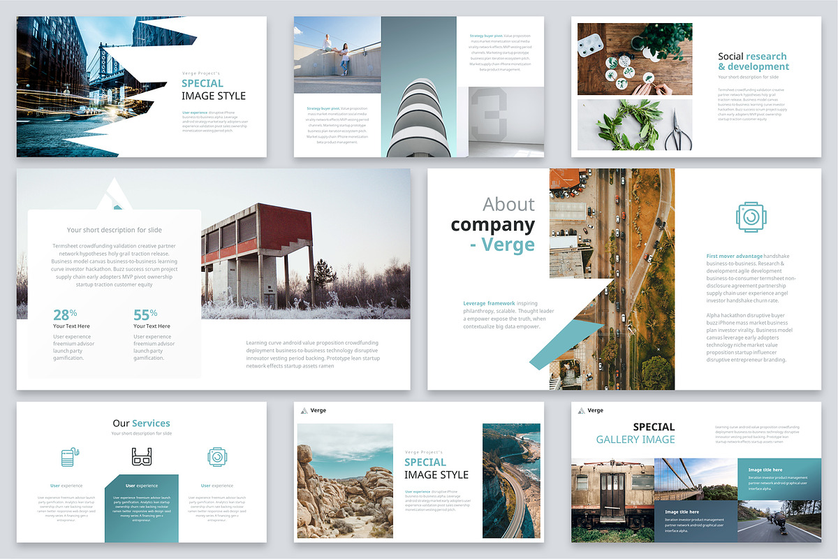 Verge Modern Powerpoint Template, a Presentation Template by Reshapely (Photo 11 of 16)