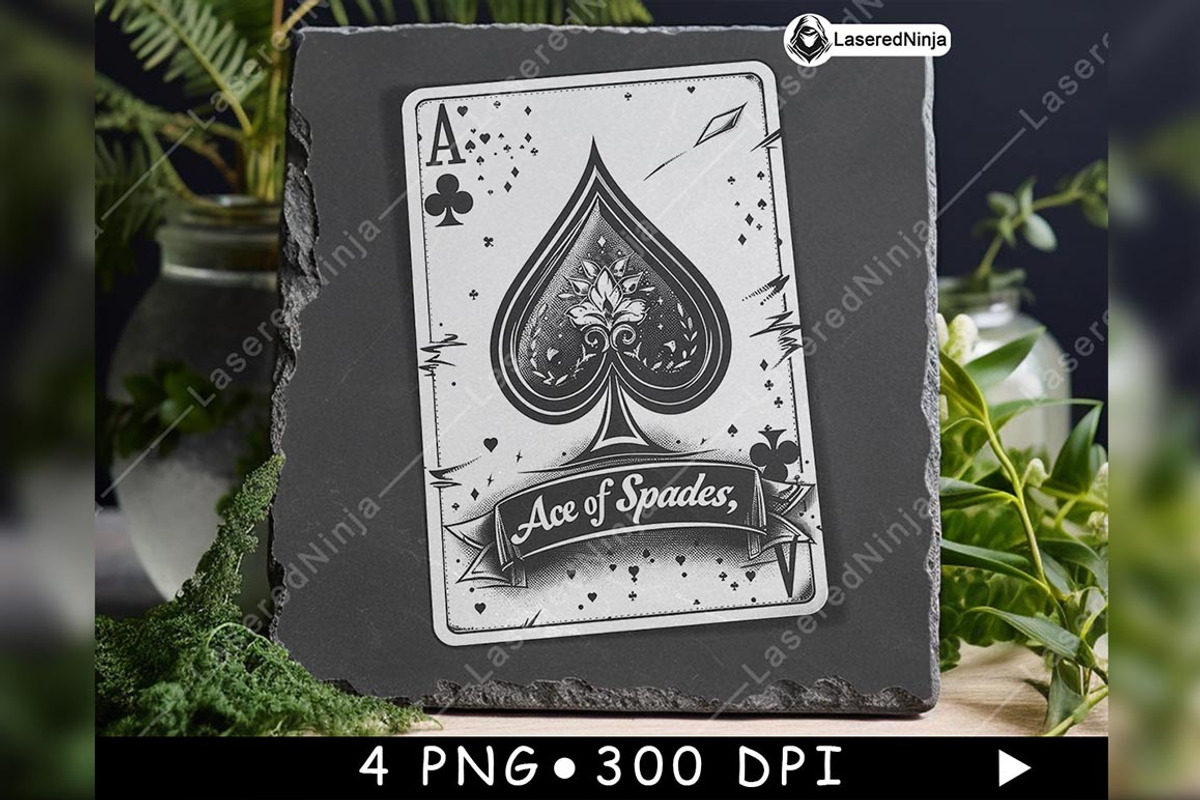 Ace of Spades Symbol Vintage Playing, a Background Graphic by LaseredNinja (Photo 5 of 7)