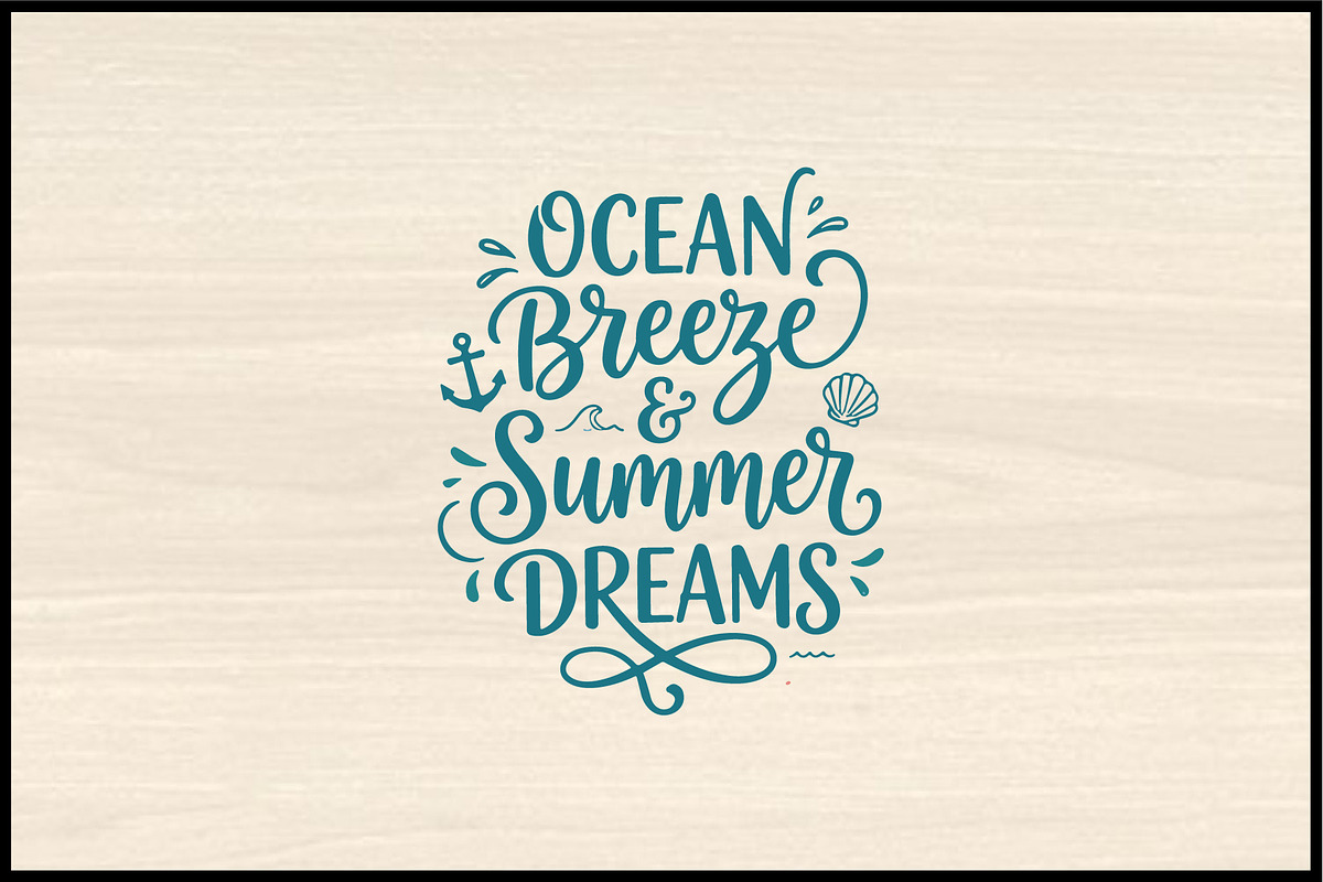 Summer Vibes Retro Typography, a Seasonal Illustration by Artivon (Photo 2 of 4)