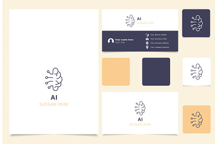Ai logo design with editable slogan, a Technology Illustration by Aimagenarium@gmail.com