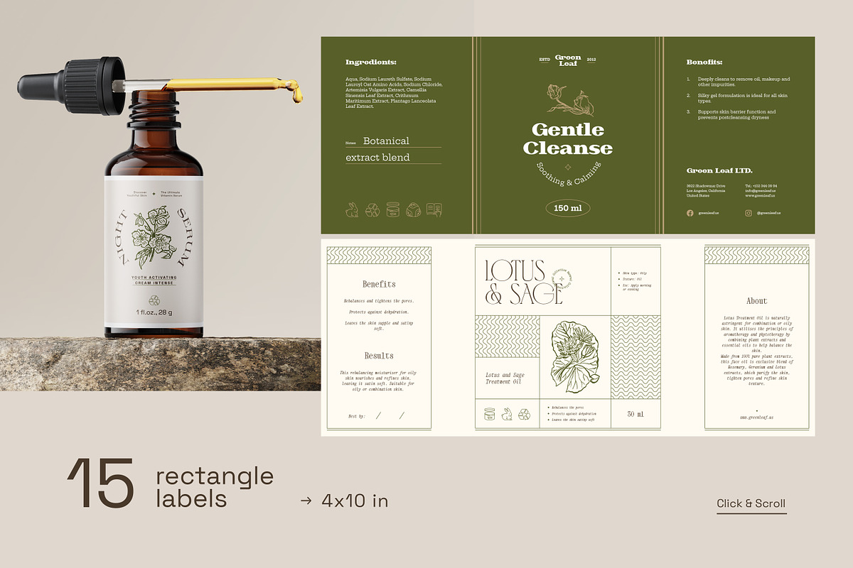 Cosmetics Label Collection, a Print Template by iStar Design (Photo 3 of 10)
