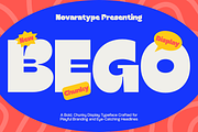 NV BEGO – Chunky Display Font, a Sans Serif Font by Novaratype (Thumbnail 1 of 10)