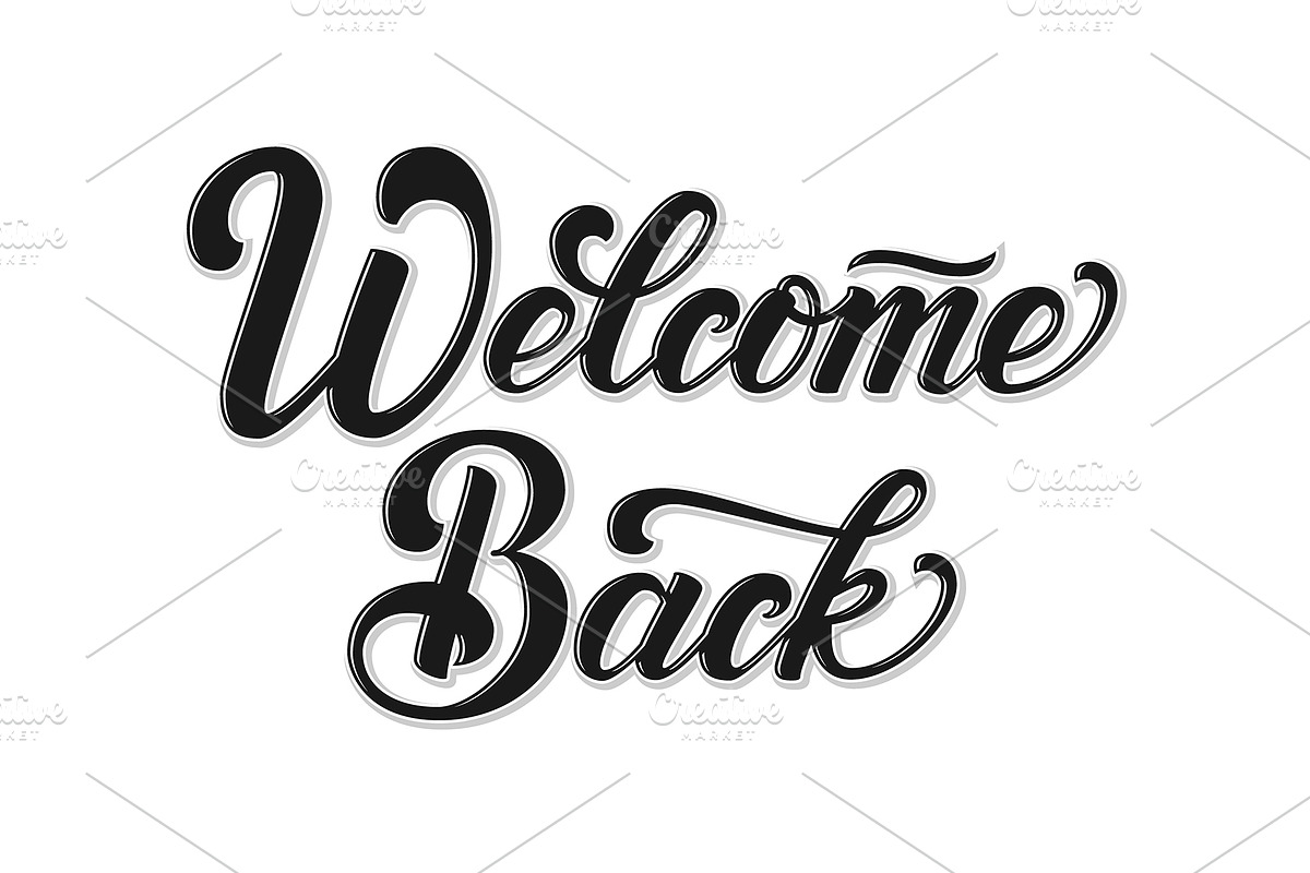 We Are Back lettering, an Object Graphic by GarryKillian (Photo 7 of 9)