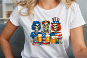 Skeleton 4th of July Sublimation PNG, an Illustration by Sublimation Artist (Thumbnail 8 of 9)