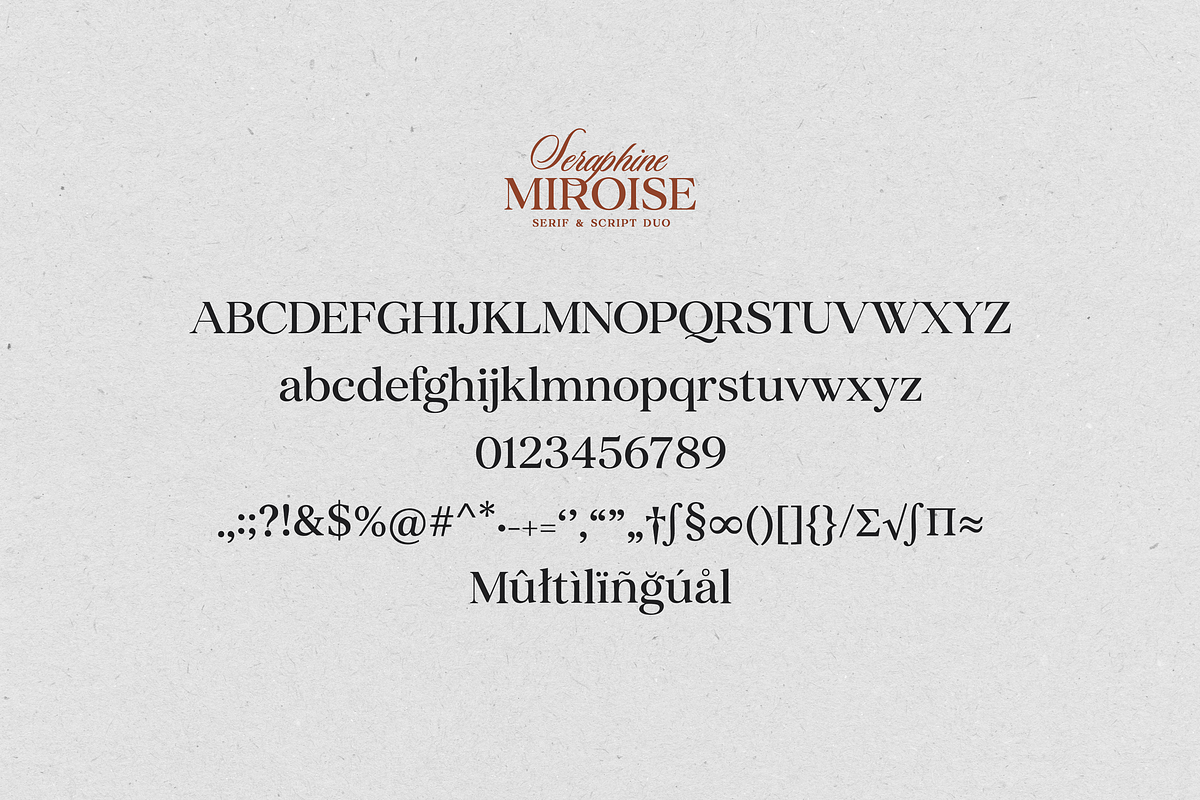 Seraphine Miroise Font Duo, a Serif Font by elvinova (Photo 10 of 11)