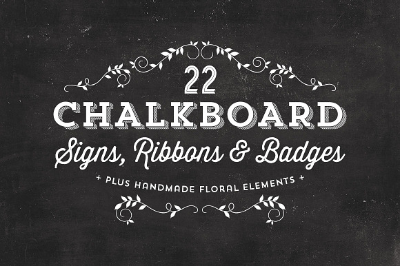 Chalkboard Signs, Ribbons & Badges preview 4