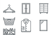Bundles Set Laundry Vector Icons, an Outline Icon by adenpinkstore (Thumbnail 8 of 10)
