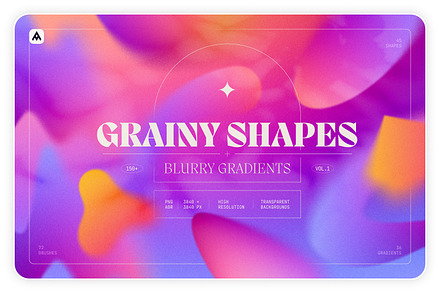 Grainy Shapes and Blurry Gradients, an Object Graphic by Samolevsky