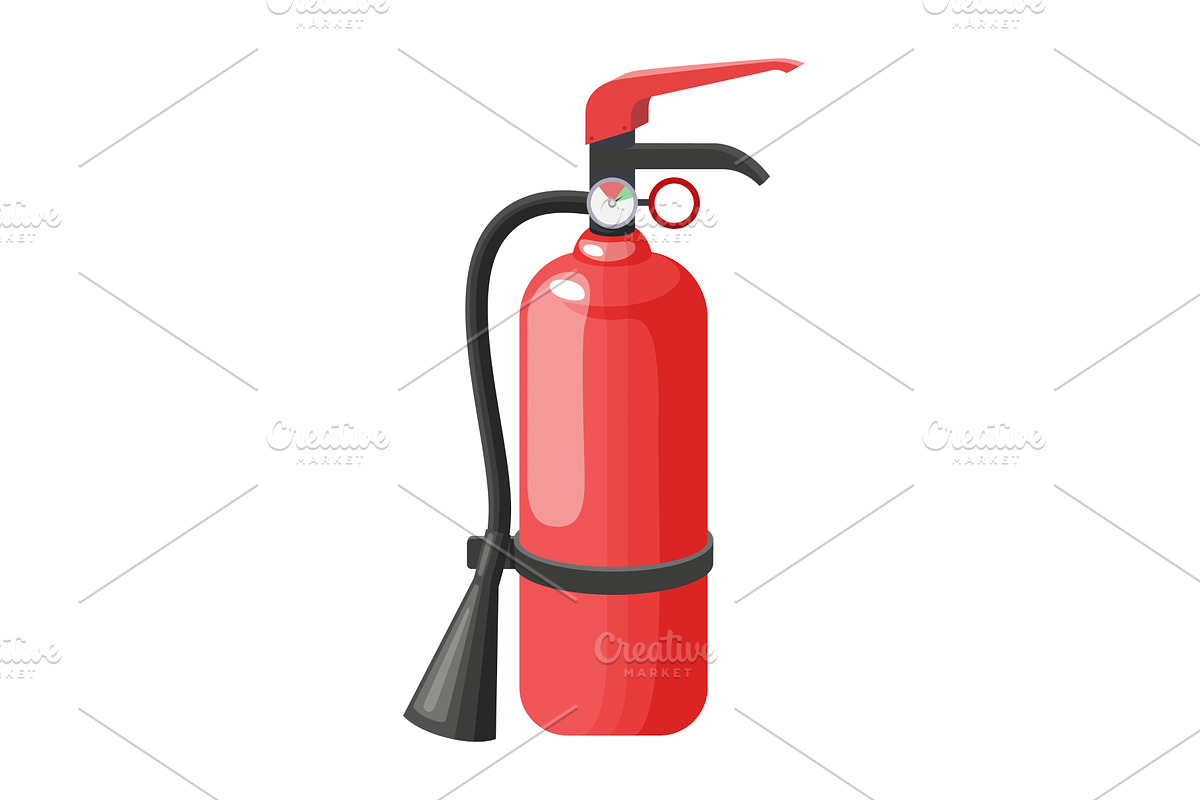 Fire extinguisher tank flat, an Object Illustration by Things for designers