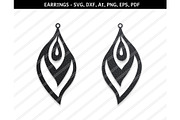 Peacock earrings svg,dxf,ai,eps,png, an Object Graphic by PAPER amaze (Thumbnail 1 of 2)