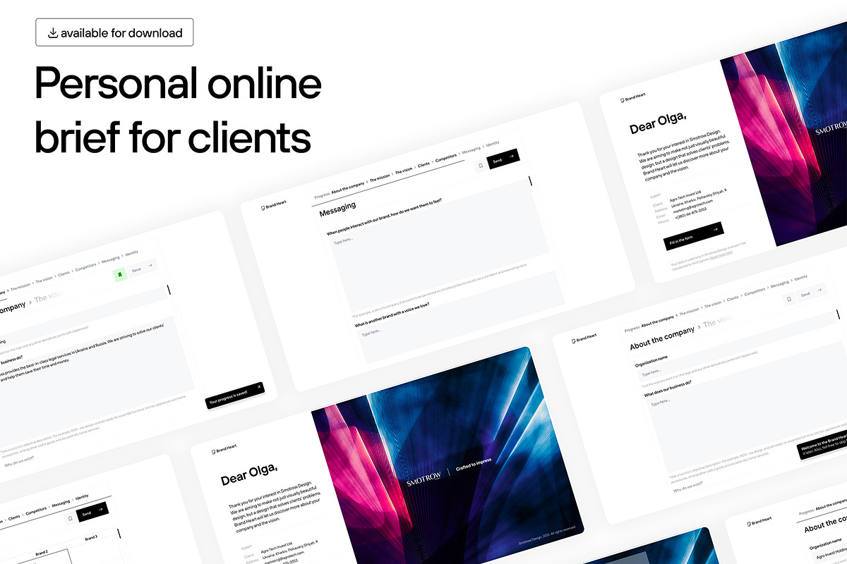 Exclusive Online Brief for Clients, a WordPress Template by Smotrow Related (Photo 1 of 7)