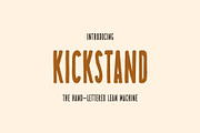 KICKSTAND by Tyler Elise, a Sans Serif Font by tylerelise (Thumbnail 1 of 4)